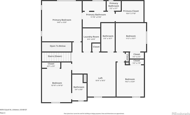 5078 S Quail St, Littleton, CO 80127 - view of room layout
