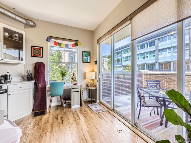 1441 Central Unit 305, Denver, CO 80211 - office area featuring light wood finished floors