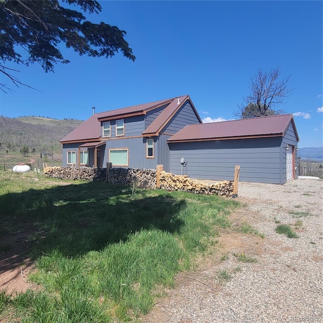 1034 Van Fossan Ln, Fort Garland, CO 81133 - back of property featuring metal roof