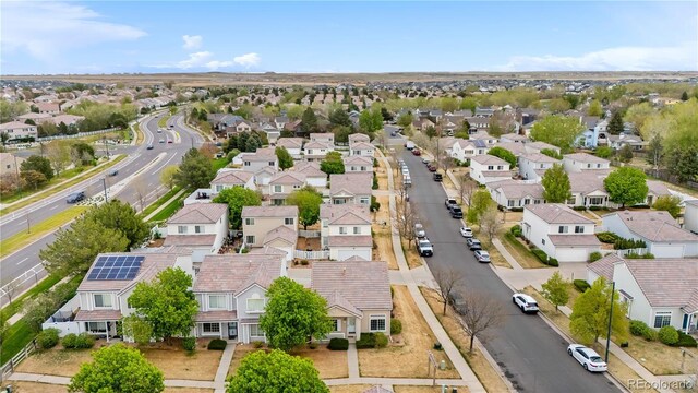 20835 E 47th Ave, Denver, CO 80249 - birds eye view of property featuring a residential view