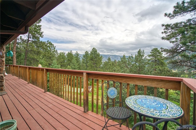 view of wooden terrace