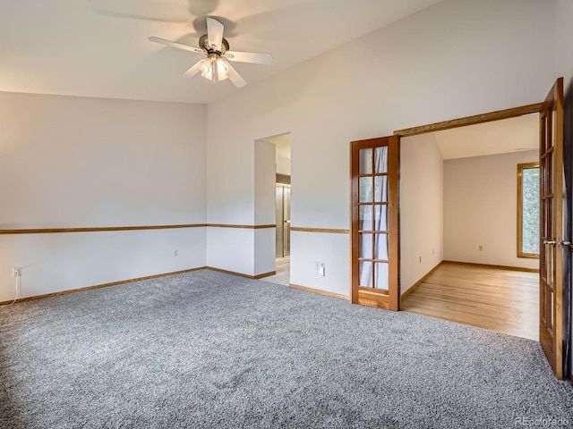 9670 W 69th Ave, Arvada, CO 80004 - unfurnished room with carpet floors, a ceiling fan, and baseboards