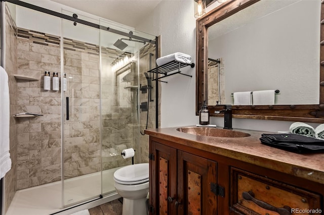 20223 Goins Dr, Morrison, CO 80465 - full bathroom featuring vanity and a stall shower