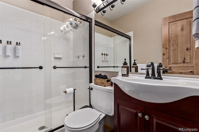 20223 Goins Dr, Morrison, CO 80465 - full bath with vanity and a stall shower