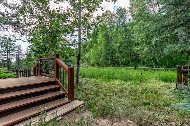20223 Goins Dr, Morrison, CO 80465 - view of yard with a deck