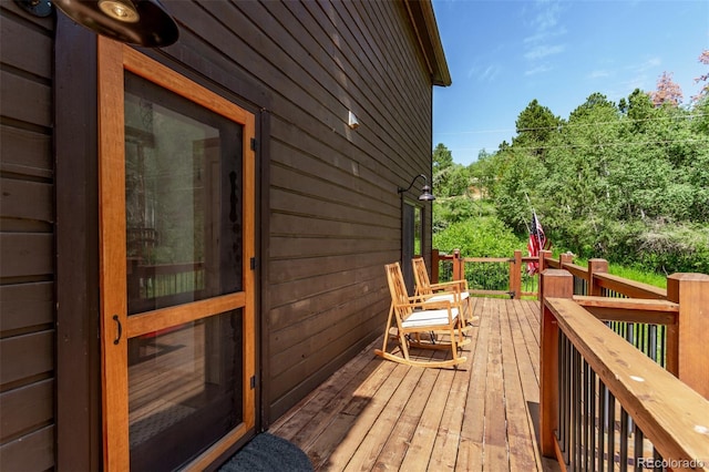 20223 Goins Dr, Morrison, CO 80465 - view of wooden terrace