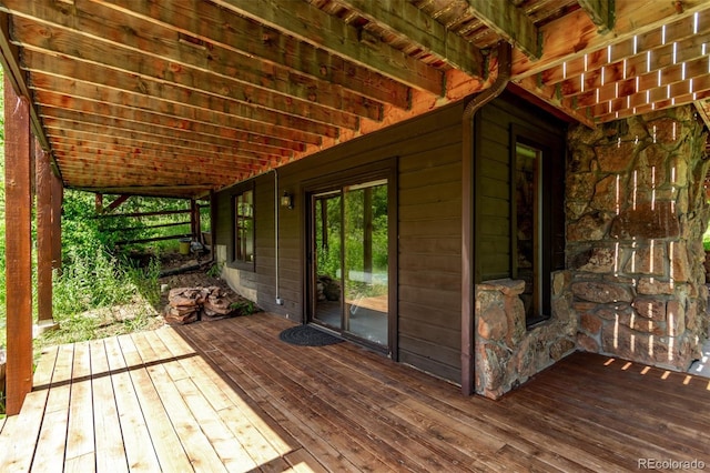 20223 Goins Dr, Morrison, CO 80465 - view of wooden terrace