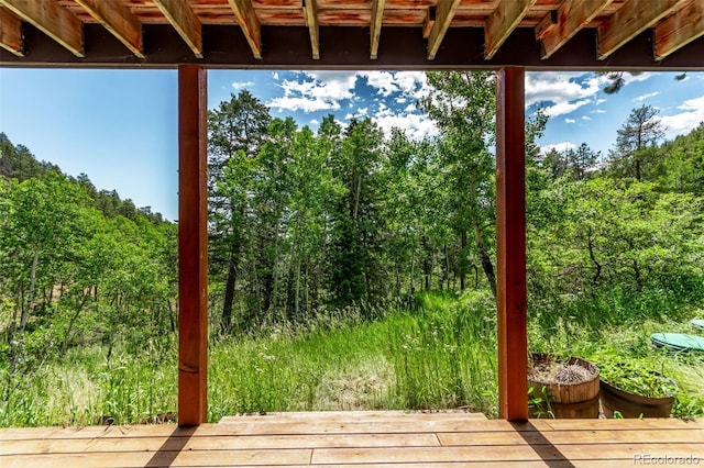 20223 Goins Dr, Morrison, CO 80465 - view of wooden deck