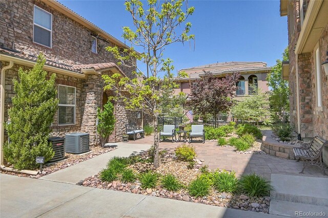 3437 Rosato Dr Unit C, Highlands Ranch, CO 80126 - view of patio featuring central air condition unit