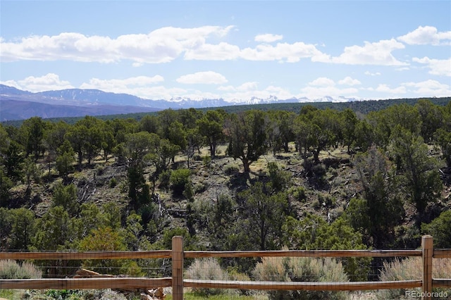 view of mountain feature