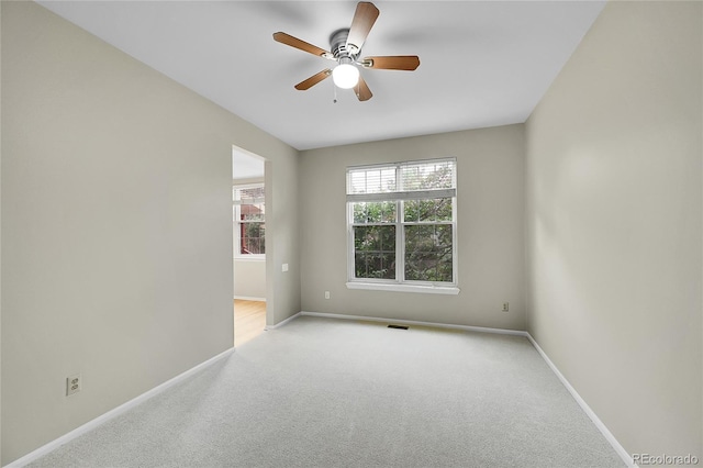 2316 Weatherstone Cir, Highlands Ranch, CO 80126 - carpeted spare room featuring baseboards and ceiling fan