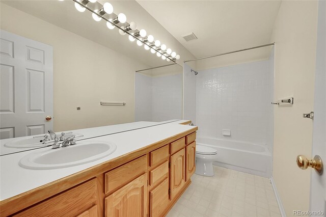 2316 Weatherstone Cir, Highlands Ranch, CO 80126 - bathroom with vanity and washtub / shower combination