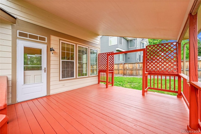 2316 Weatherstone Cir, Highlands Ranch, CO 80126 - deck with a fenced backyard