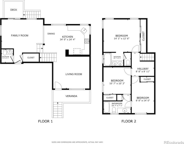 1241 S Akron Way, Denver, CO 80247 - floor plan / room layout