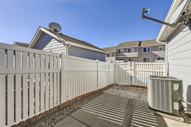 view of patio featuring central AC unit