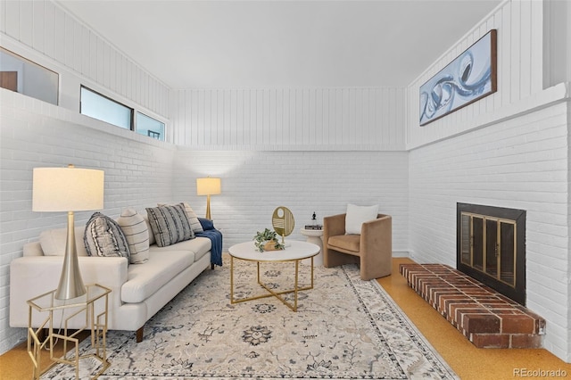 1420 E Bates Ave, Englewood, CO 80113 - living area with a fireplace