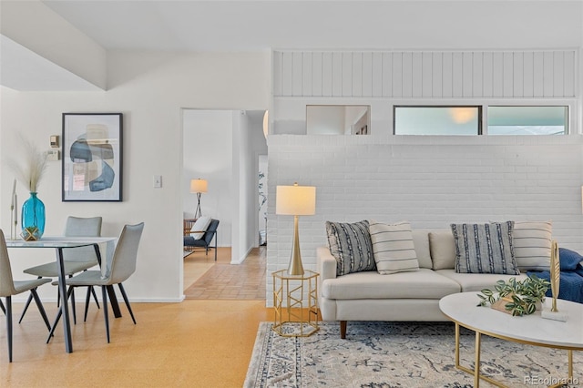1420 E Bates Ave, Englewood, CO 80113 - living room featuring baseboards