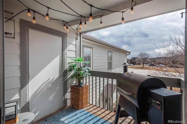 balcony with grilling area