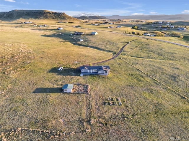11100 Haskell Creek Rd, Larkspur, CO 80118 - overview of rural landscape with a mountainous background