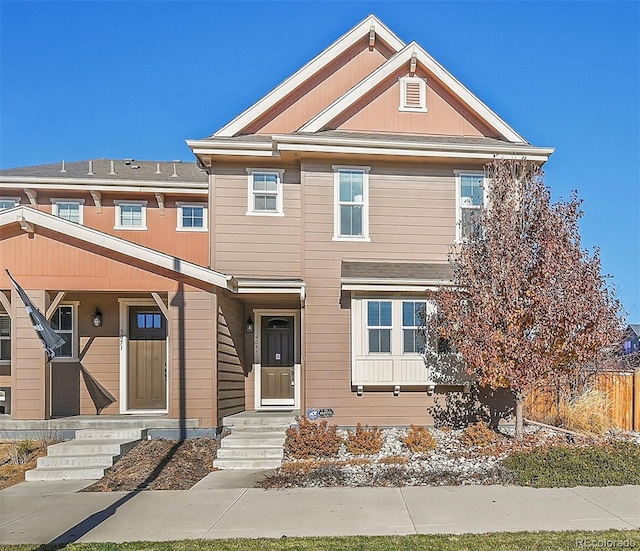 view of front of property