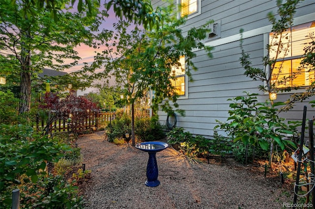 3240 Spruce St, Denver, CO 80238 - yard at dusk featuring fence