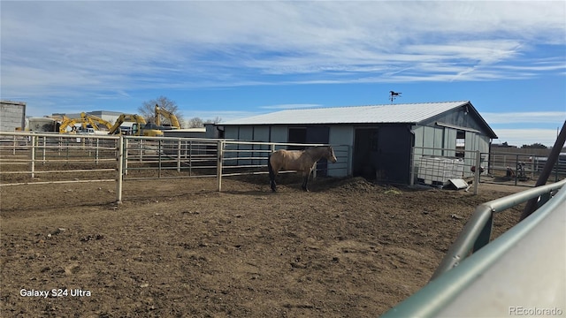 view of horse barn