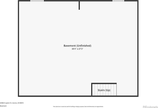 22466 E Layton Cir, Aurora, CO 80015 - property floor plan