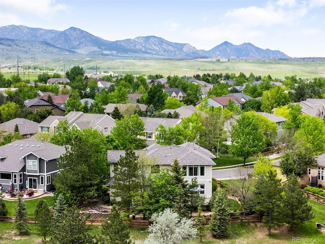 6032 Umber St, Arvada, CO 80403 - aerial perspective of suburban area with a mountainous background