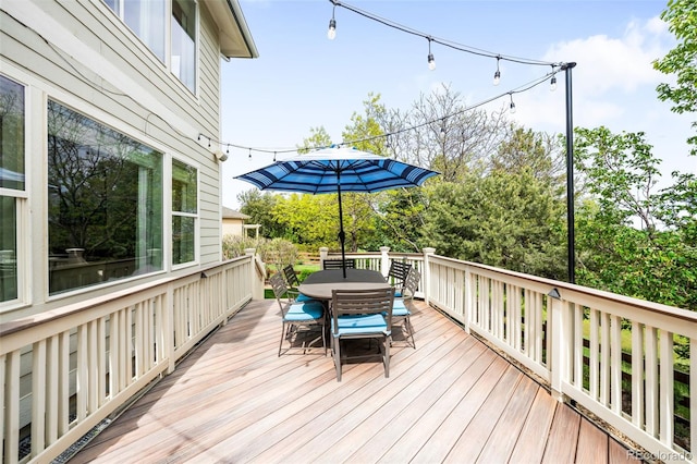 6032 Umber St, Arvada, CO 80403 - deck with outdoor dining space