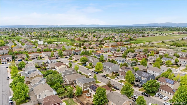 13664 Linden Ct, Thornton, CO 80602 - aerial view of residential area featuring mountains