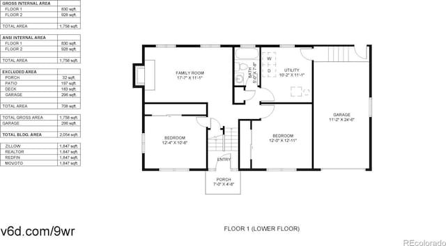 6631 Welch Ct, Arvada, CO 80004 - floor plan / room layout