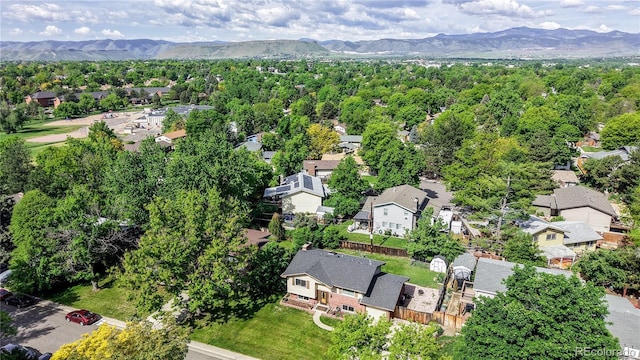 6631 Welch Ct, Arvada, CO 80004 - aerial view of residential area featuring a mountain backdrop