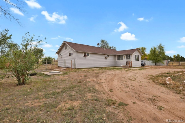 view of back of property