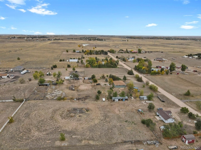 drone / aerial view with a rural view