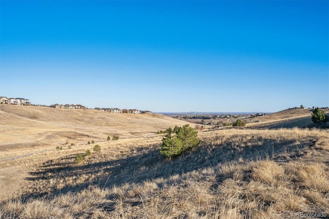 view of landscape with a rural view