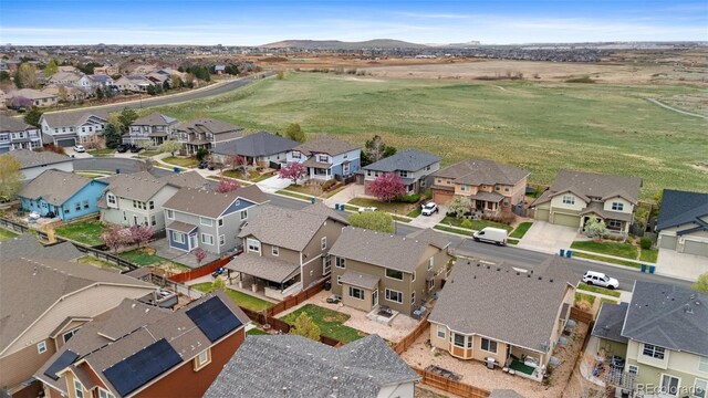 16685 E 101st Ave, Commerce City, CO 80022 - bird's eye view featuring a residential view and a mountain view