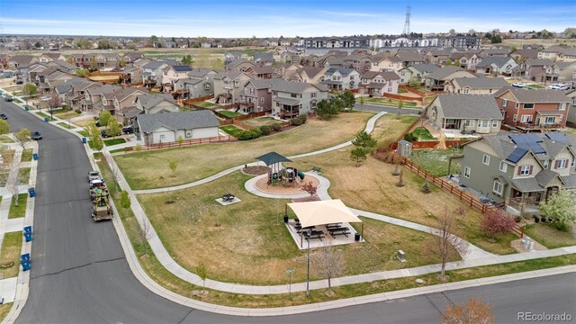 16685 E 101st Ave, Commerce City, CO 80022 - birds eye view of property with a residential view