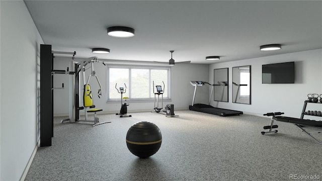 view of workout room