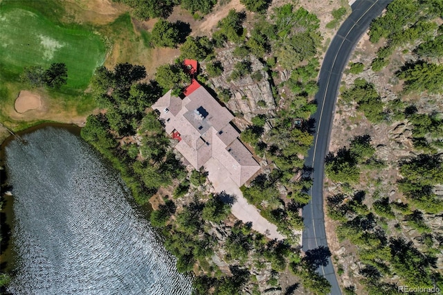 2611 Fox Acres Dr E, Red Feather Lakes, CO 80545 - aerial view of property's location with a nearby body of water