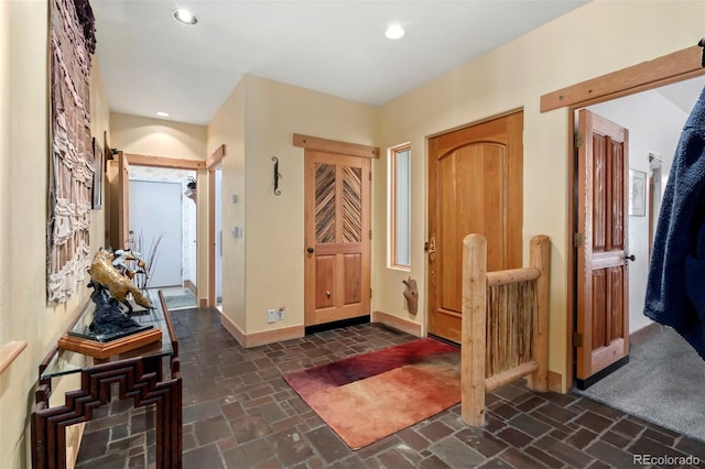 2611 Fox Acres Dr E, Red Feather Lakes, CO 80545 - foyer entrance featuring baseboards and recessed lighting