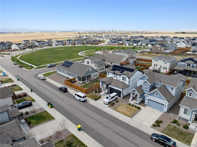 drone / aerial view featuring a residential view