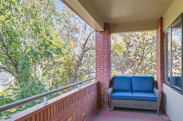 view of balcony