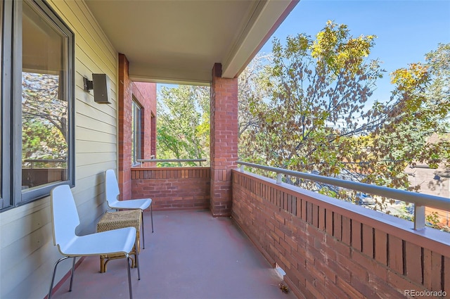 view of balcony