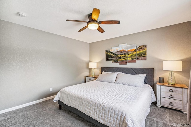 6066 Simms St, Arvada, CO 80004 - carpeted bedroom with baseboards and a ceiling fan
