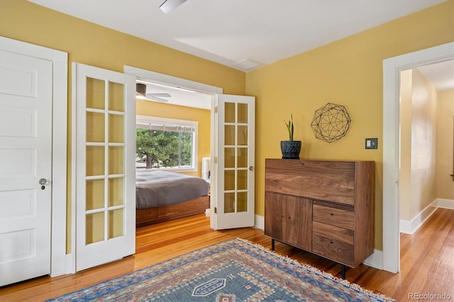 2201 Cherry St, Denver, CO 80207 - living area featuring wood finished floors and french doors