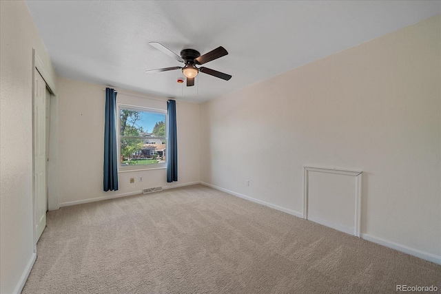 18263 E Mansfield Ave, Aurora, CO 80013 - carpeted spare room featuring a ceiling fan and baseboards