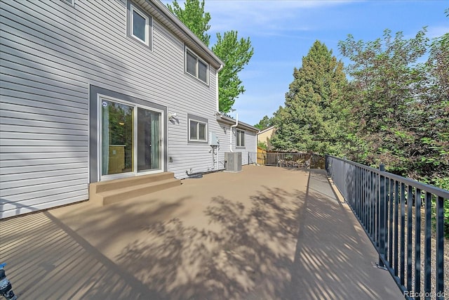 18263 E Mansfield Ave, Aurora, CO 80013 - wooden deck featuring central AC
