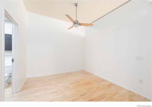 3100 Huron St Unit 3P, Denver, CO 80202 - spare room with ceiling fan and wood finished floors