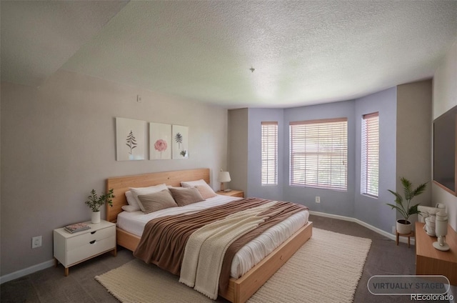 12208 W Dorado Pl Unit 207, Littleton, CO 80127 - bedroom with carpet and a textured ceiling