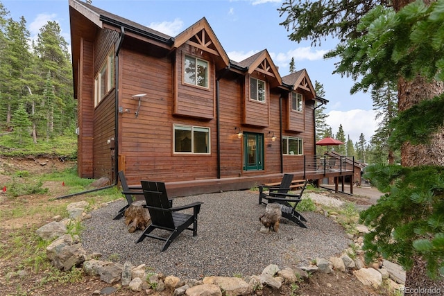 592 Brook Dr, Idaho Springs, CO 80452 - back of house featuring a deck